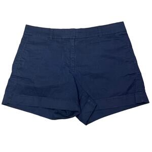 J.Crew Chino navy blue flat pocket shorts size 6